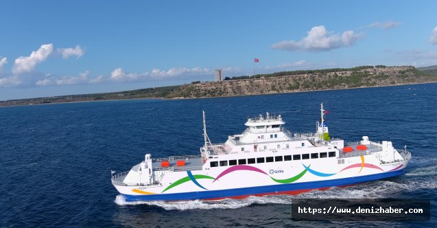 Gökçeada 1 gemisi yeni renkleriyle yeniden Çanakkale’de
