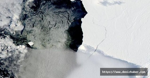 Antarktika’da devasa ölçekteki buzdağı buz sahanlığından ayrıldı