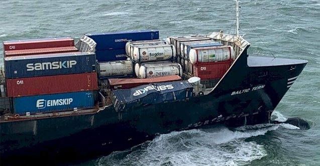 Το πλοίο με σημαία της Κύπρου έχασε εμπορευματοκιβώτια από την Ολλανδία!