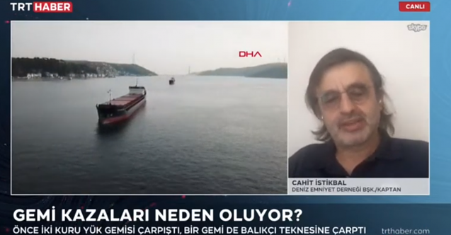 Deniz Emniyet Derneği Boğaz&#039;daki kazaları TRT&#039;de değerlendirdi!