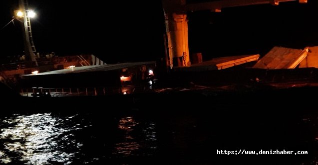 Bozcaada açıklarında  iki gemi çarpıştı, KEGM Müdahale etti! (Video)