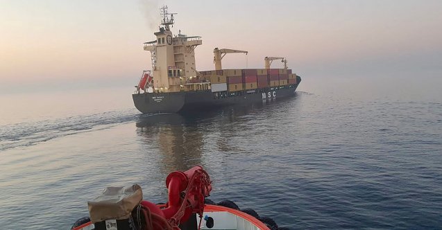 147 metrelik konteyner gemisi arızalandı: KEGM müdahale etti! (Video)