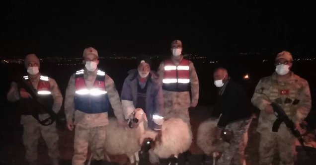 Kayalıklarda mahsur kalan baba ve oğlu kurtarıldı