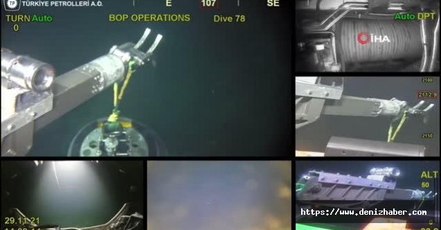 TPAO, deniz tabanında yapılan çalışma görüntülerini paylaştı!