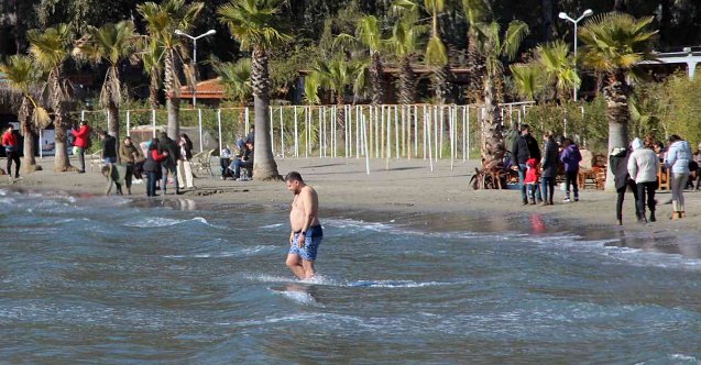 Bir yanda kar, bir yanda deniz keyfi!