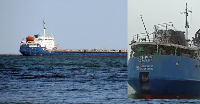 İki Rus kargo gemisi Ukrayna tarafından vuruldu (Video): Azak Denizi&#039;nde gemi trafiği askıya alındı!