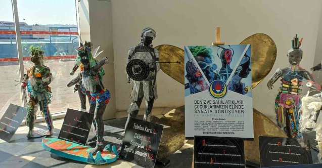 Deniz ve sahillerdeki atıklar sanata dönüştü