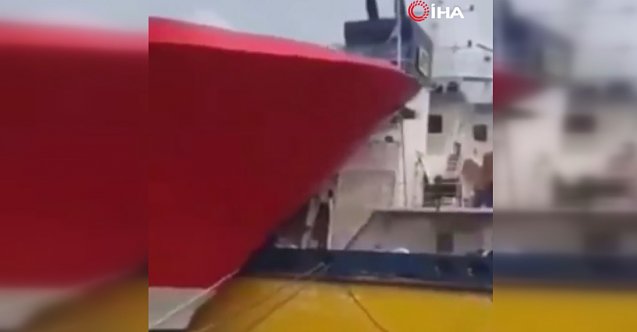 Cezayir’de yolcu gemisi ile petrol tankeri çarpıştı (Video)