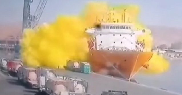 Ürdün&#039;de klor yüklü tank gemiye düştü: 251 yaralı, 12 Ölü