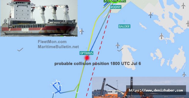 Hollandalı yük gemisi Finlandiya&#039;da tarak gemisiyle çarpıştı