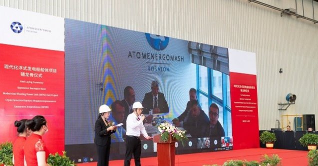 Çin’de ilk arktik tipi Nükleer Yüzer Güç Ünitesinin kızağa oturtma töreni düzenlendi