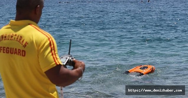 İnsansız cankurtaran robotuyla denizde hızlı müdahale