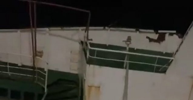 Maltepe’de tehlikeli oyun: Yan yatan gemiye girdi