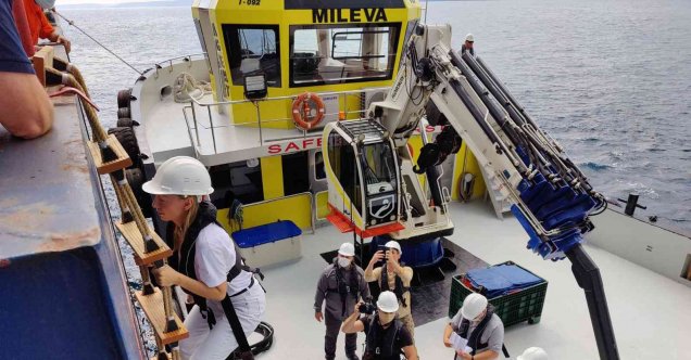 Tahıl yüklü gemi ’Müşterek Denetleme Timi’ tarafından denetlendi