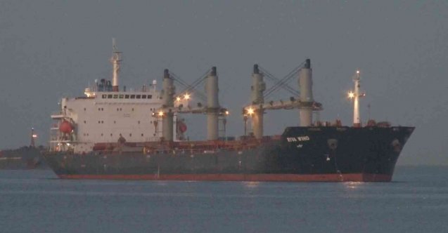 Tahıl yüklü iki gemi ‘Glory’ ve ‘Riva Wind’ İstanbul Boğaz’ından geçti