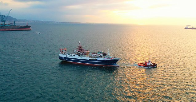 Özata Tersanesinde İnşa Edilen NB67 Vea adlı balıkçı gemisi suyla buluştu