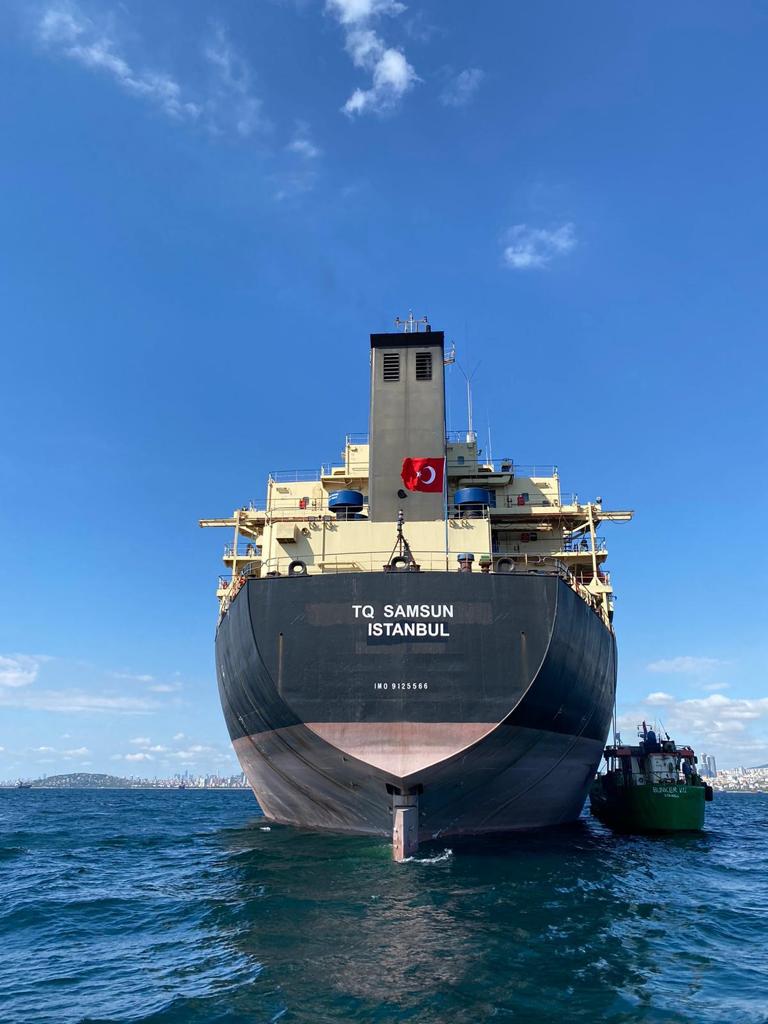 HGFH Denizcilik, TQ Samsun Gemisi&#039;ne Türk Bayrağı çekti