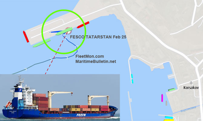 FESCO TATARSTAN konteyner gemisindeki metan gazı sızıntısı