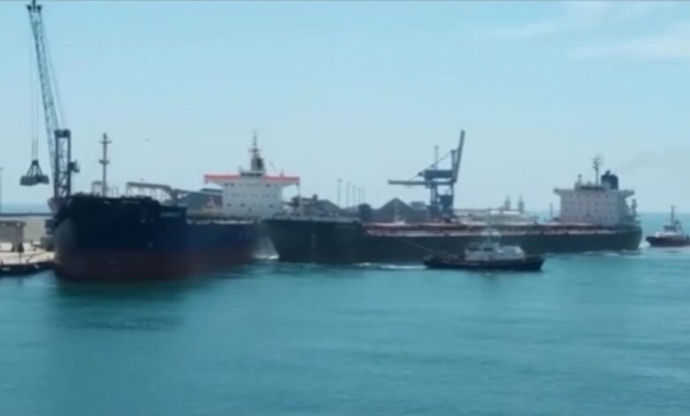 Tarragona limanında Bulkerler çarpıştı ( Video)