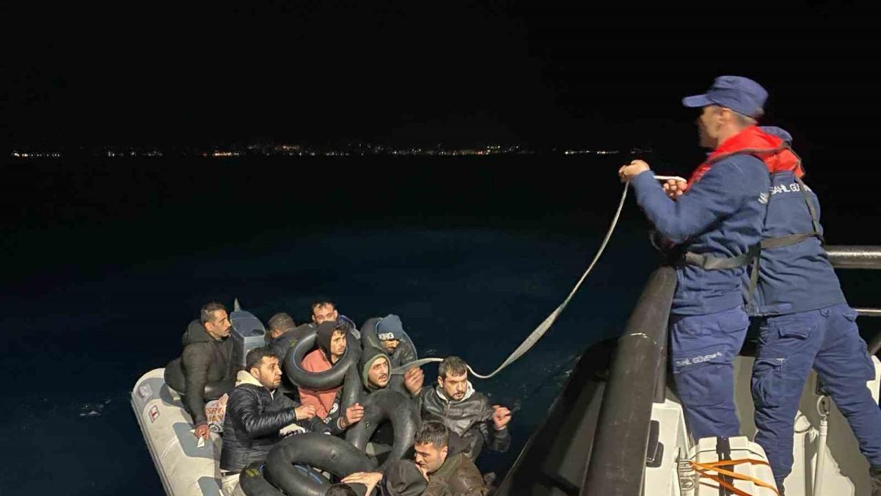 İzmir açıklarında 7’si çocuk 39 göçmen yakalandı