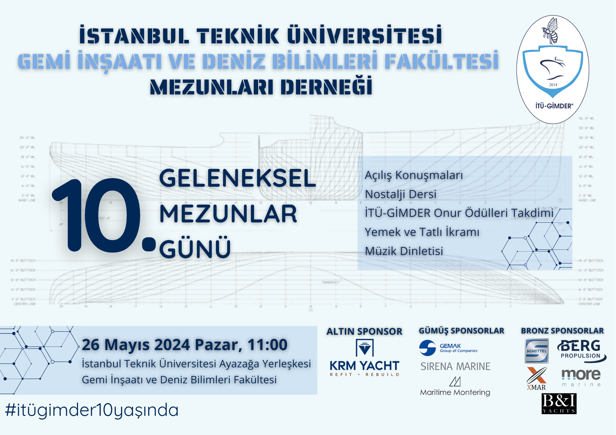İTÜ GİMDER 10. Geleneksel Mezunlar Günü 26 Mayıs&#039;ta gerçekleştirilecek