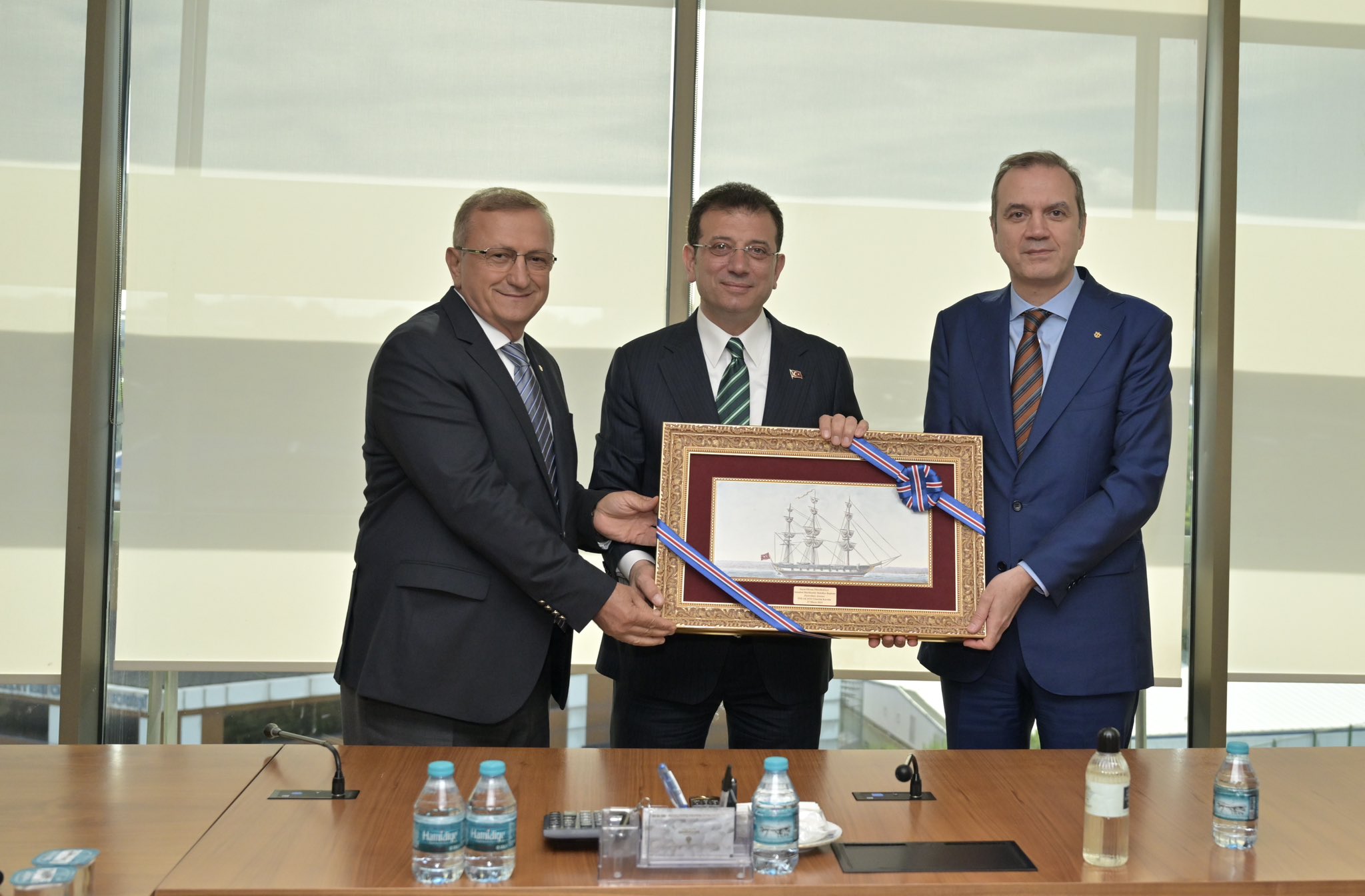 İmeak Dto Yönetimi İbb Başkanı Ekrem İmamoğlu'nu Ziyaret Etti