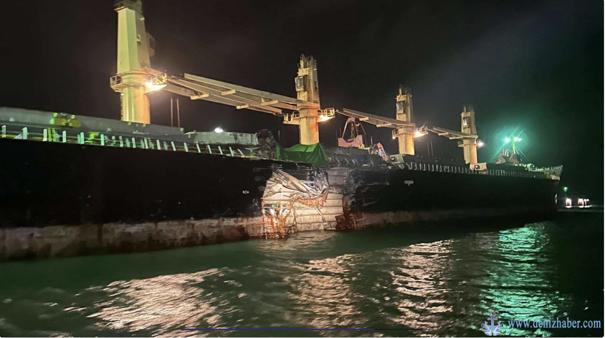 Tzarevna adlı gemi Türk yük gemisiyle çarpıştı