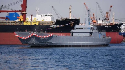 Çıkarma Gemisi Ç-159 törenle denize indirildi