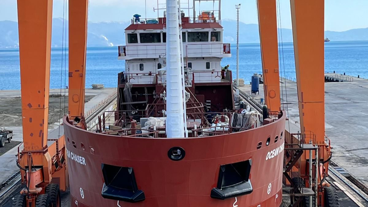 Akdeniz Tersanesi&#039;nde 1200 CBM Tanker Denize İndirildi!