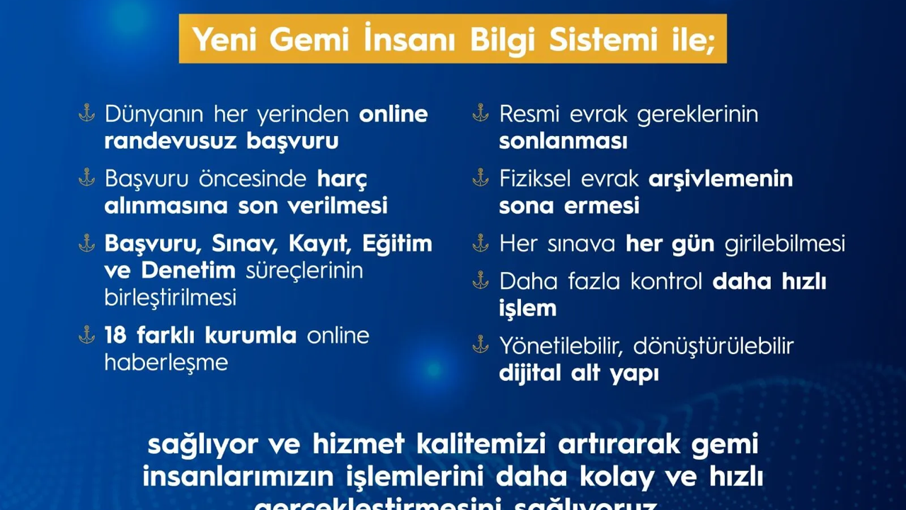 Gemi Adamları İçin Önemli Duyuru: GİBS&#039;e Kayıt Zorunlu