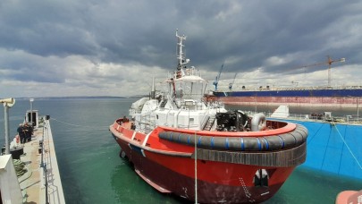 Sanmar'ın Yunanistan İçin Ürettiği Römorkör Denize İndirildi