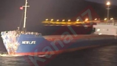 NEW LIFE gemisi 1915 Çanakkale Köprüsü’ne çarptı!