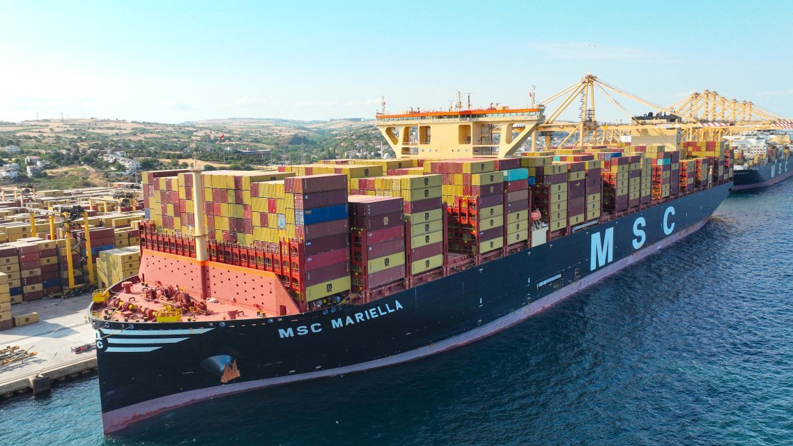 MSC Mariella Asyaport’ta konteyner rekoru kırdı