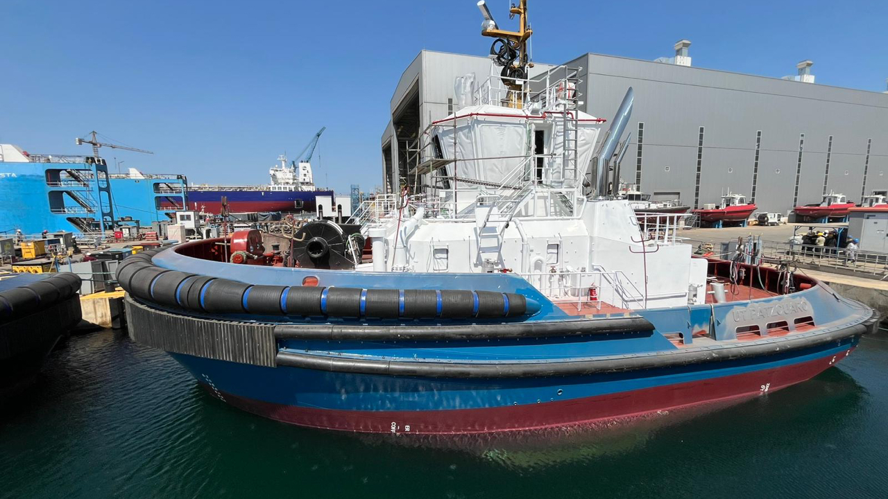 Sanmar Ultratug için İnşa Ettiği Yeni Römorkörü Denize İndirdi