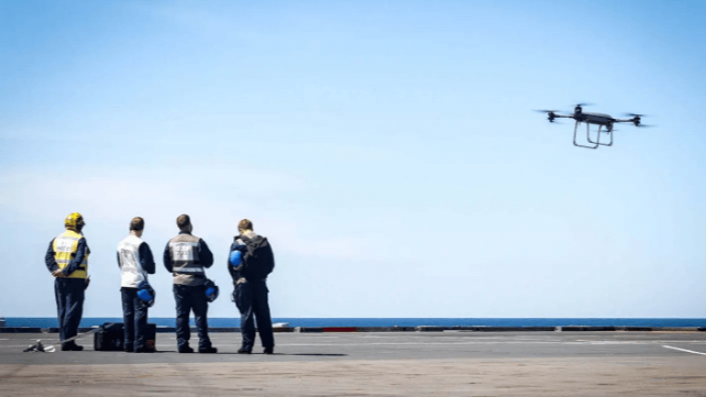 Kraliyet Donanması, İlk Kez Drone Teslimatlarını Kullanıyor