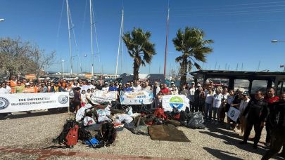 Urla'da kıyı ve deniz temizliği yapıldı!