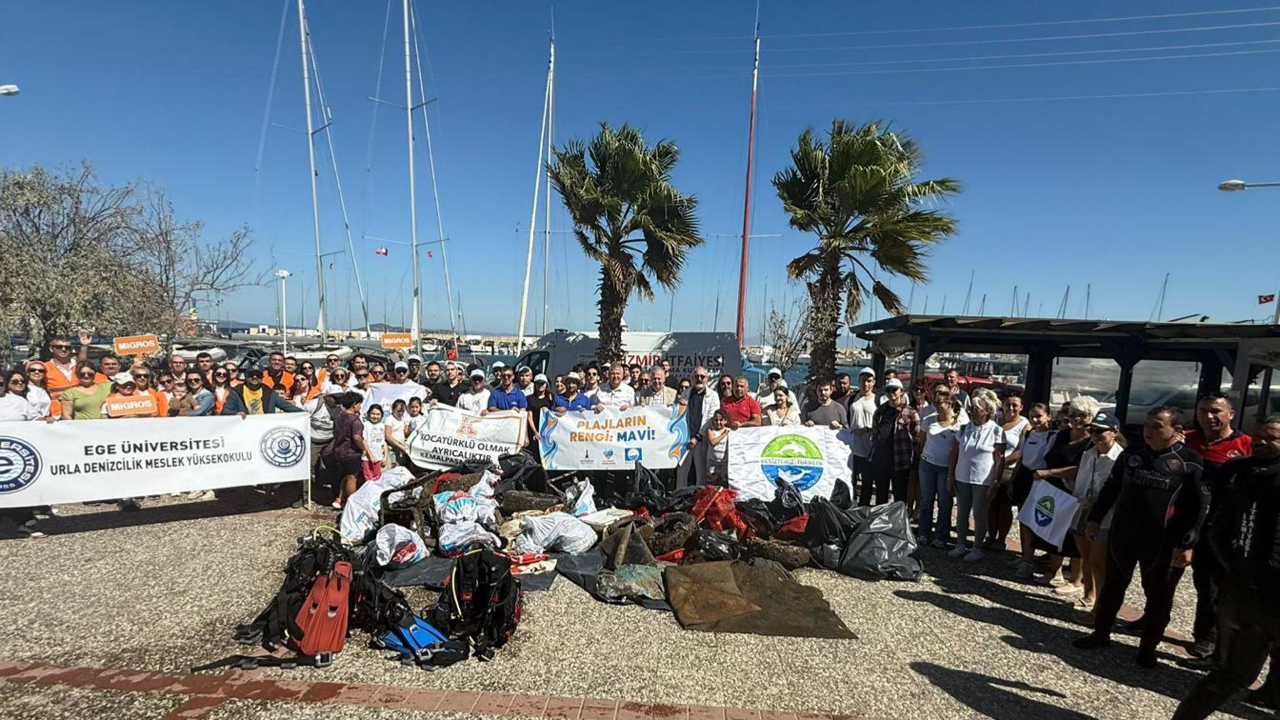 Urla&#039;da kıyı ve deniz temizliği yapıldı!