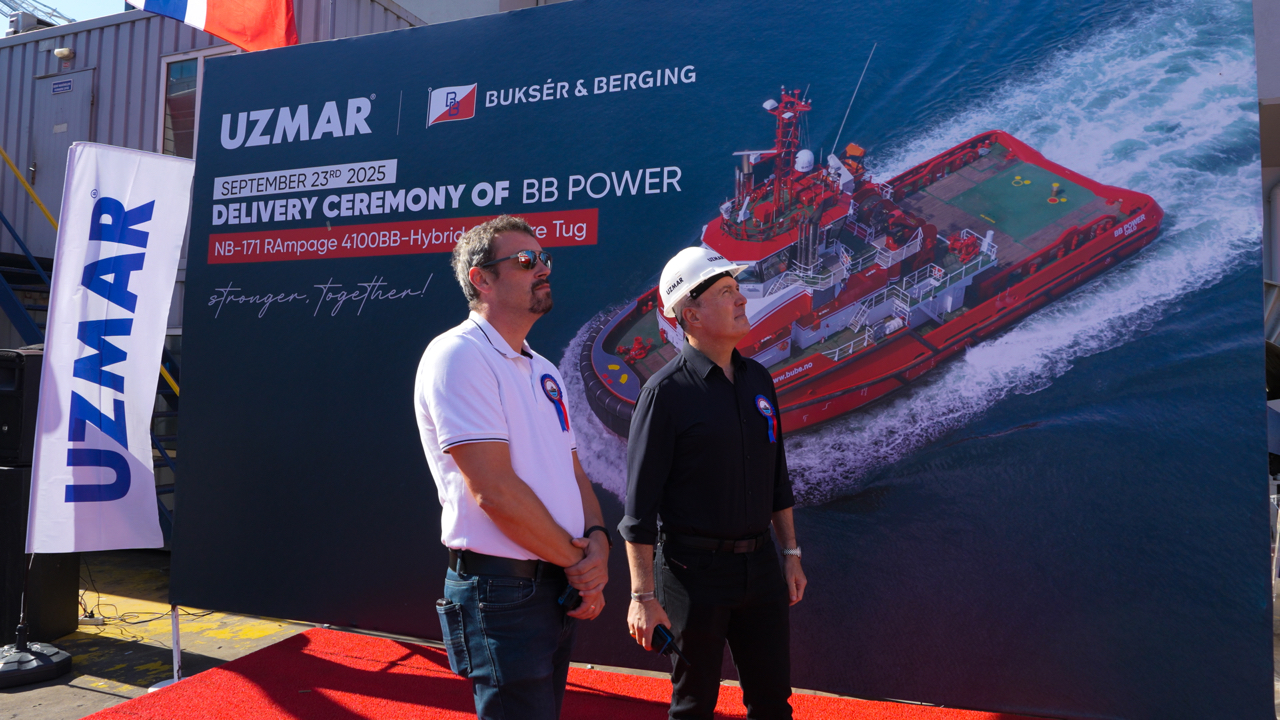 UZMAR, hibrit römorkör “BUBE POWER”ı Norveç’e teslim etti