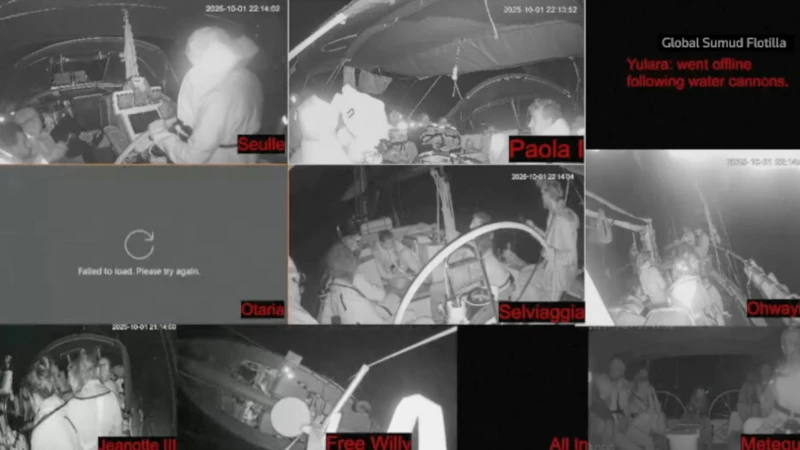 İsrail, Gazze&#039;ye gitmeye çalışan Sumud Filosu&#039;na müdahale ediyor