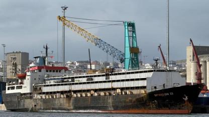 Şehir kötü kokuya teslim oldu; hayvan gemisi tahliye edilemedi