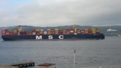 MSC Türkiye Çanakkale Boğazı’ndan geçti