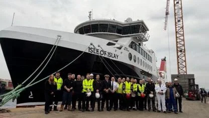 Cemre Tersanesi’nin inşa ettiği 4 feribottan ilki İskoç sularında...