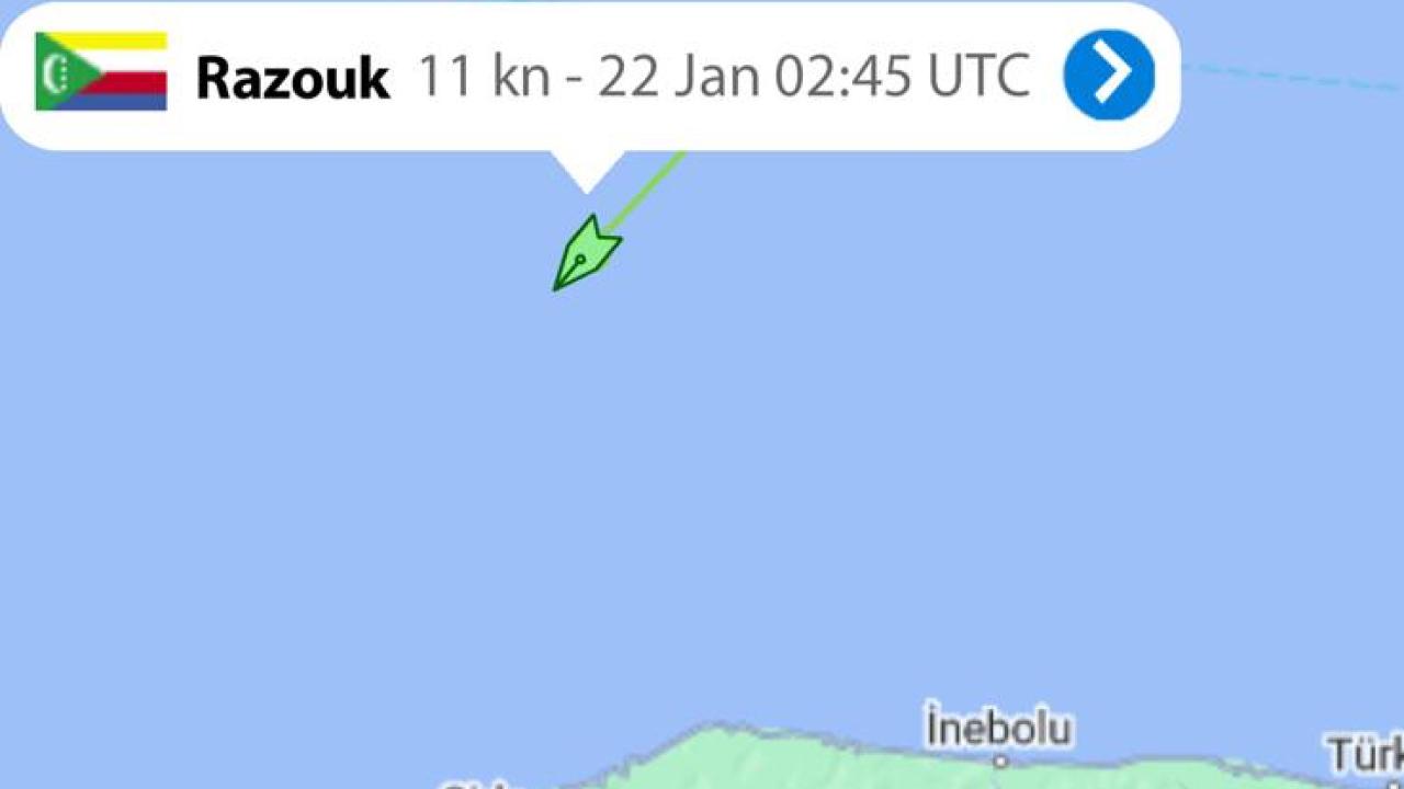 Karadeniz'de Dehşet: Razouk Gemisi Vuruldu