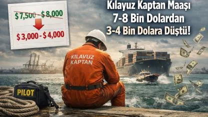 Kılavuz kaptan maaşı 3-4 bin dolara düştü