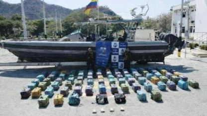 Kolombiya, CMA CGM gemisinde iki ton kokain ele geçirdi