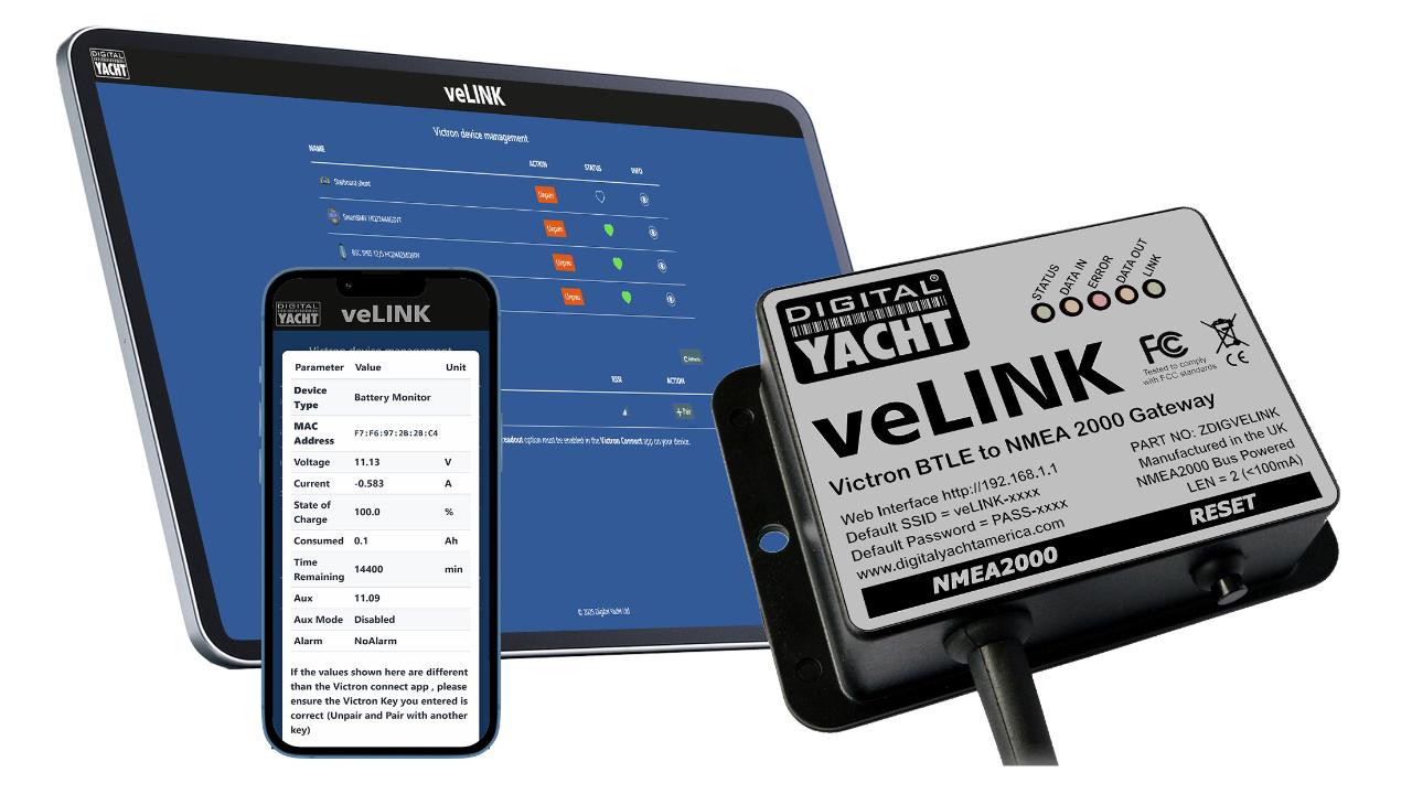 Victron Cihazlarına veLINK ile Kablosuz NMEA 2000 Köprüsü