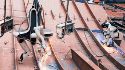 HD Hyundai: Robotlar tersanede göreve hazırlanıyor