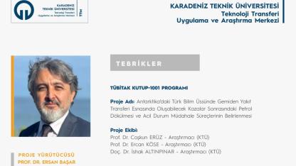 KTÜ'nün Antarktika Projesine TÜBİTAK Desteği