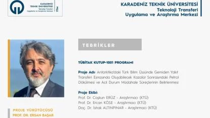 KTÜ'nün Antarktika Projesine TÜBİTAK Desteği