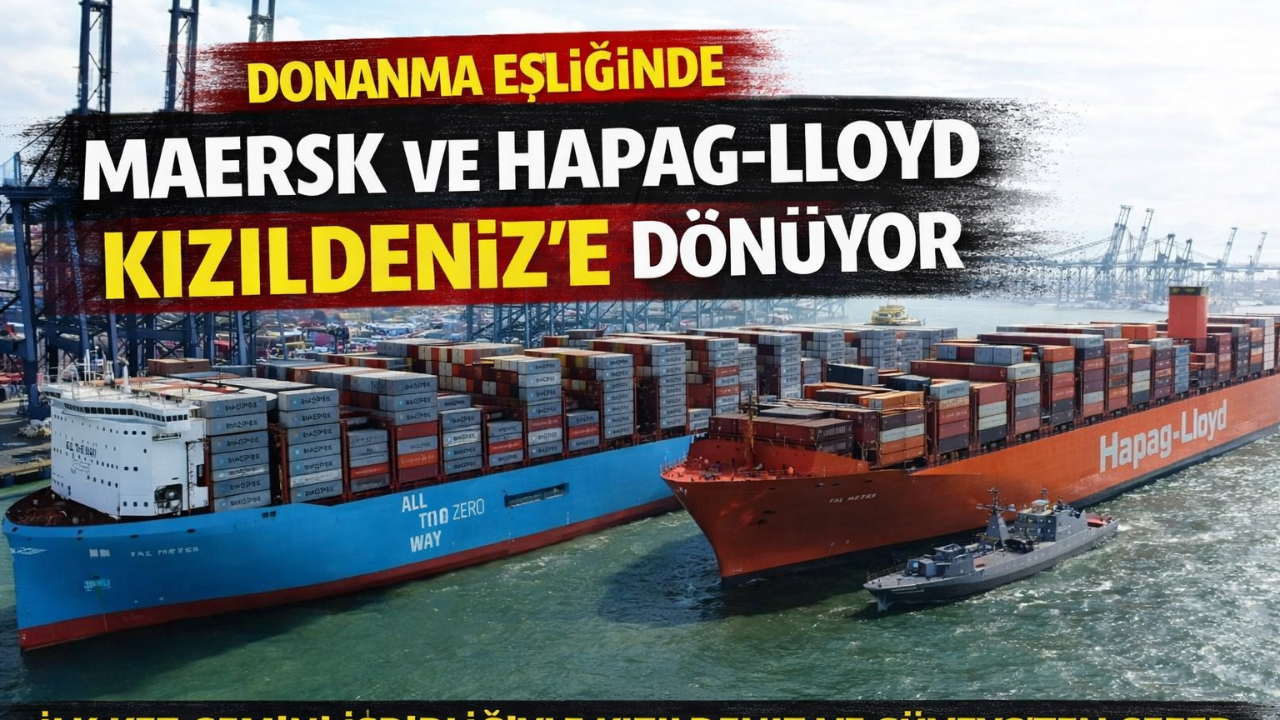 Maersk ve Hapag-Lloyd Kızıldeniz’e Donanma Eşliğinde Dönüyor
